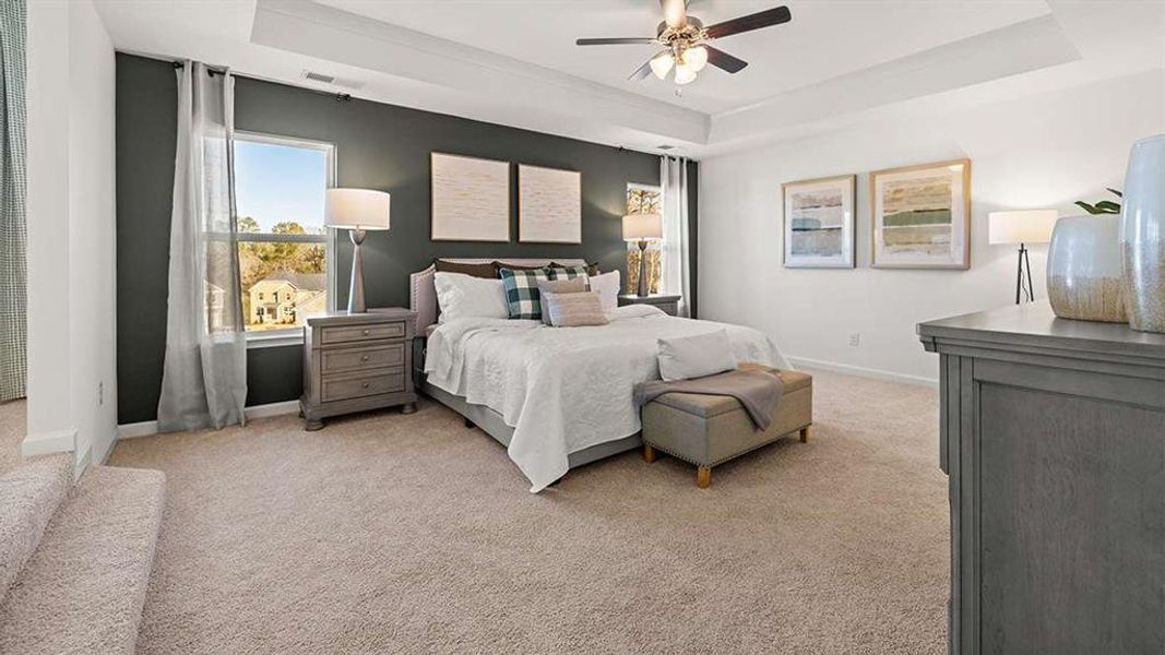 Furnished interior view inside a new home in Heritage Pointe, Senoia (Image 18).
