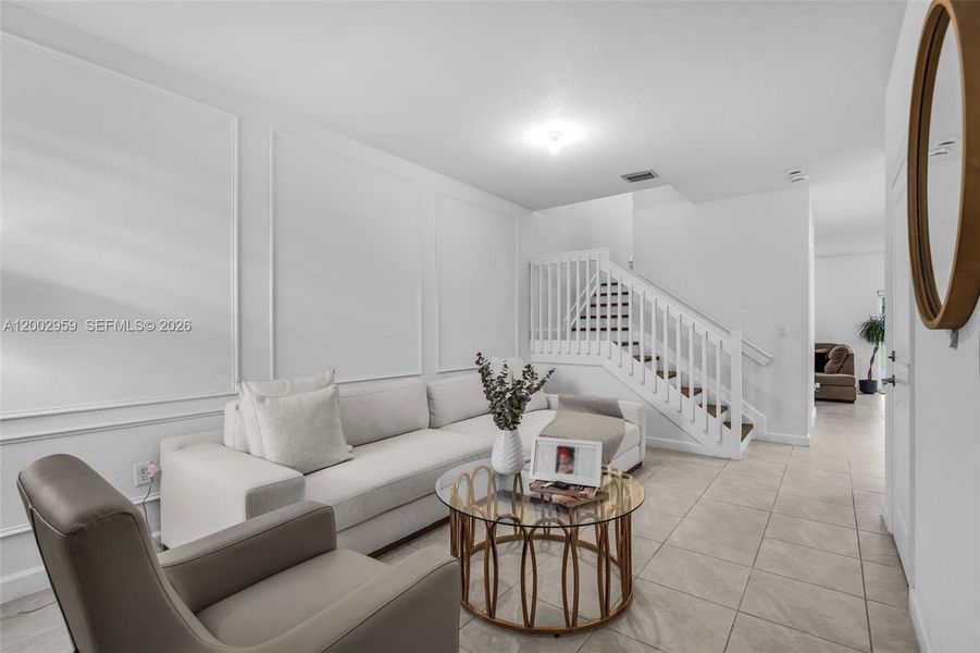 Furnished interior view inside a new home in , Miami (Image 8).