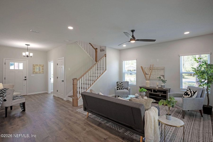 Furnished interior view inside a new home in , St. Johns (Image 33).