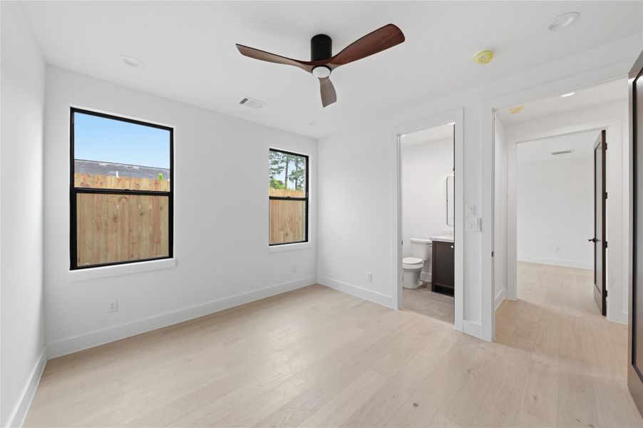Each secondary bedroom is thoughtfully designed with spacious layouts, natural light, and its own private bath for added comfort and privacy.