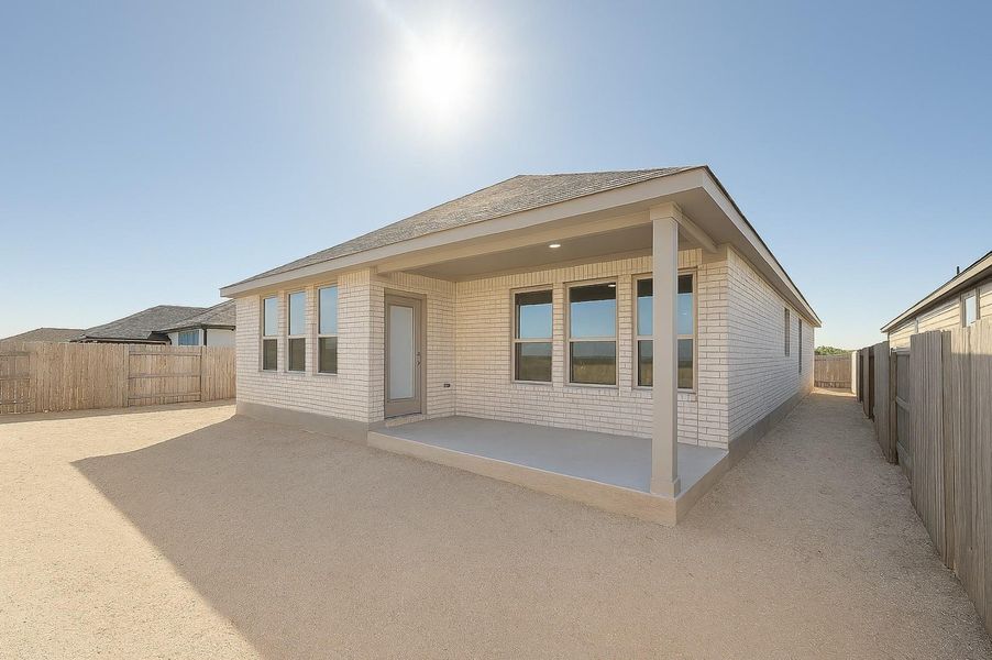 Front exterior of a new home in La Cima, San Marcos, TX, highlighting curb appeal (Image 2). Front exterior of a new home in La Cima, San Marcos, TX, highlighting curb appeal (Image 2).