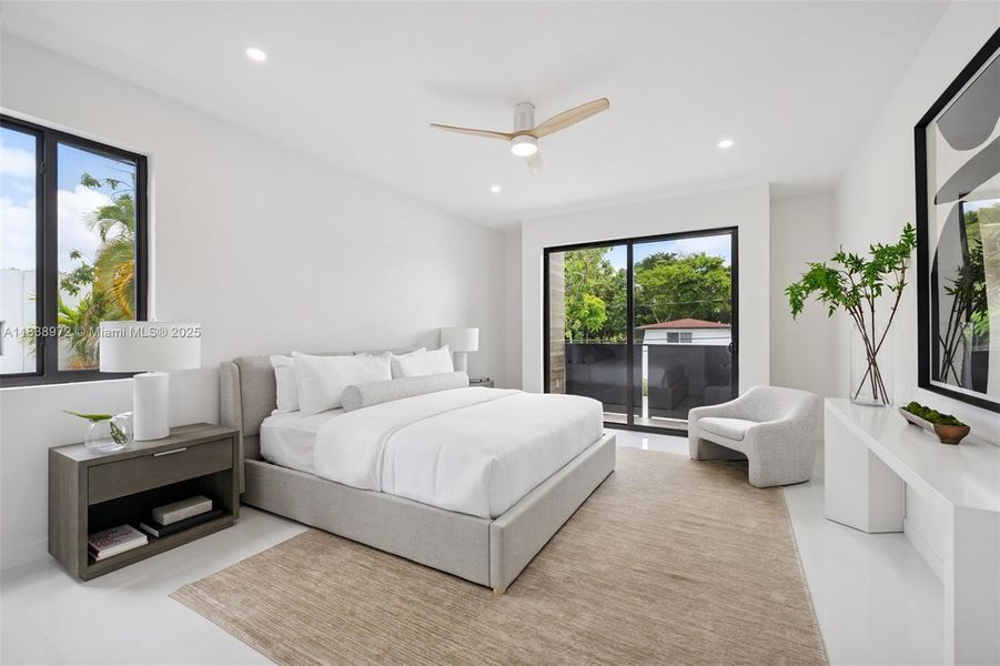 Furnished interior view inside a new home in , Miami (Image 17).