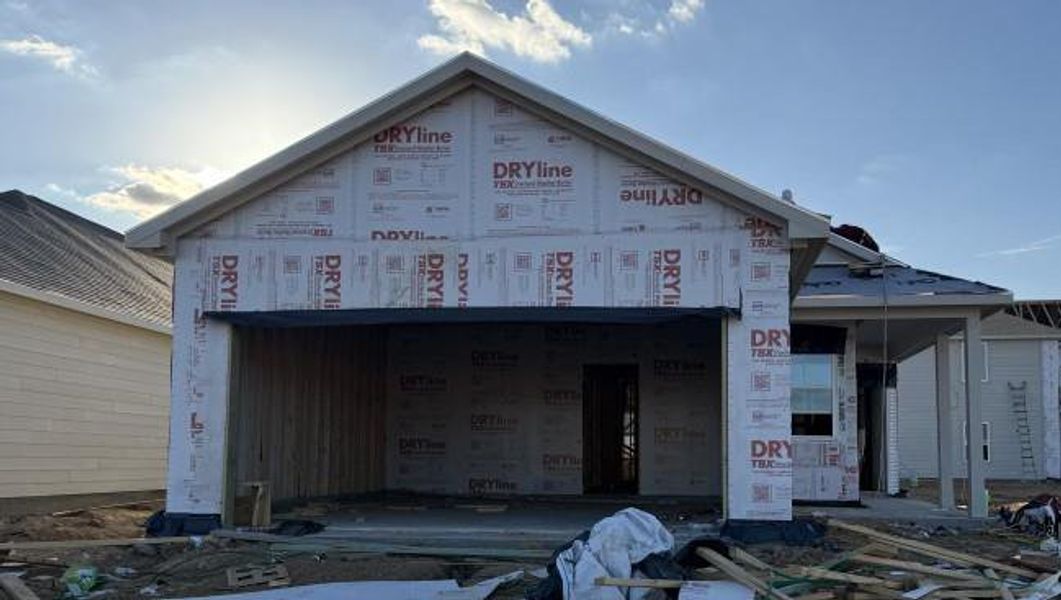In-progress construction of a new home in Sanford Farms, Waller, TX (Image 23).