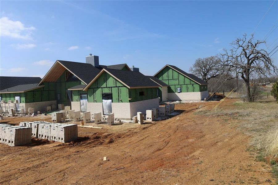 In-progress construction of a new home in , Joshua, TX (Image 13).