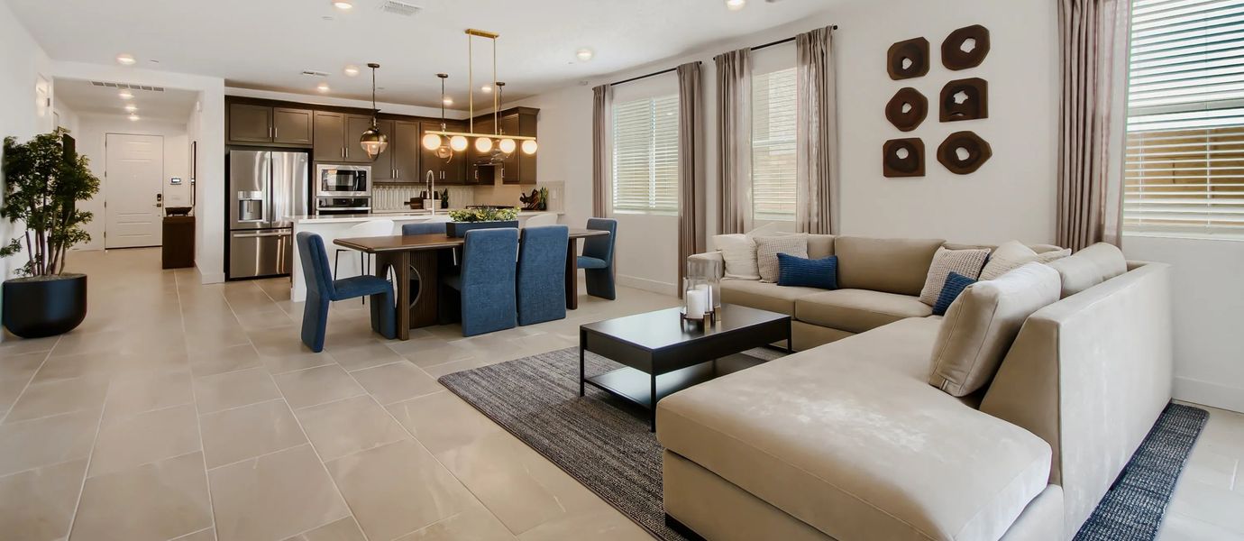 Representative furnished interior of a home built from the Revolution Plan 4083 by Lennar in Saddleback, Peoria (Image 4).