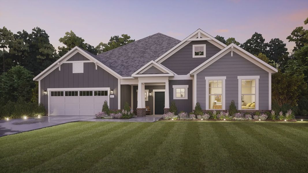 Representative exterior photo of a completed home built from the Provenance by Epcon Communities in The Courtyards at Quail Park, Mint Hill, NC (Image 27). Representative exterior photo of a completed home built from the Provenance by Epcon Communities in The Courtyards at Quail Park, Mint Hill, NC (Image 27).