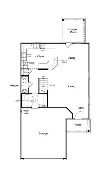 This floor plan features 3 bedrooms, 2 full baths, 1 half bath and over 1,800 square feet of living space.