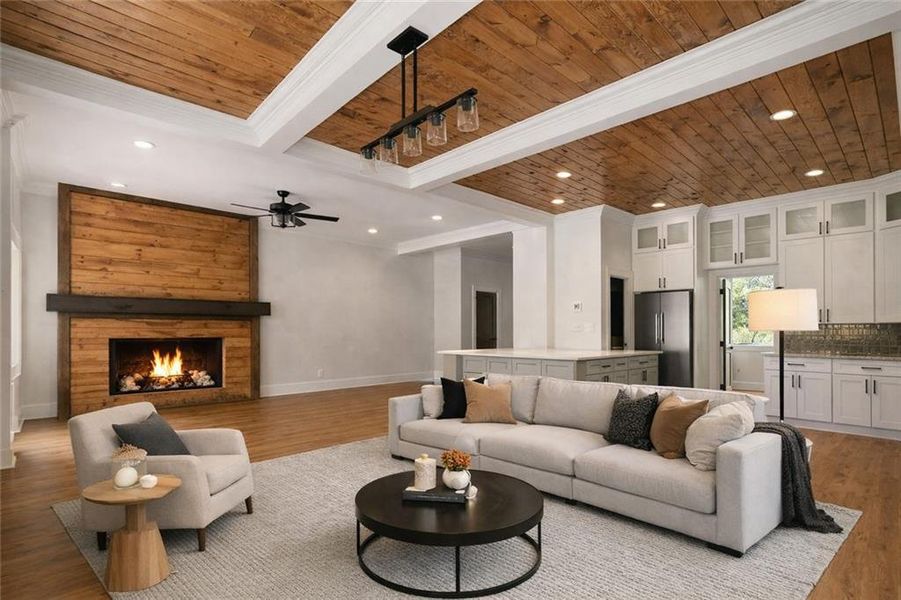 Furnished interior view inside a new home in , Helen (Image 4).