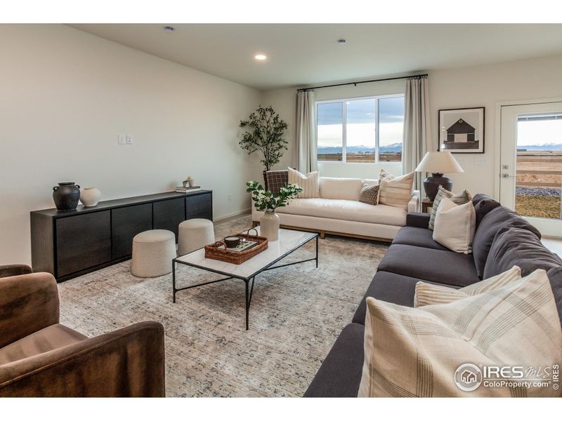 Spacious living room - PHOTO FROM PREVIOUSLY BUILT HOME