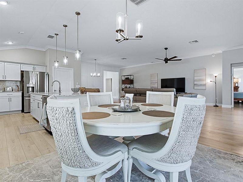 Furnished interior view inside a new home in , The Villages (Image 33). Furnished interior view inside a new home in , The Villages (Image 33).