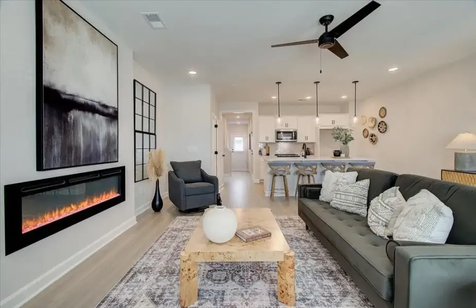 Furnished interior view inside a new home in East Park Village, Kennesaw (Image 24).