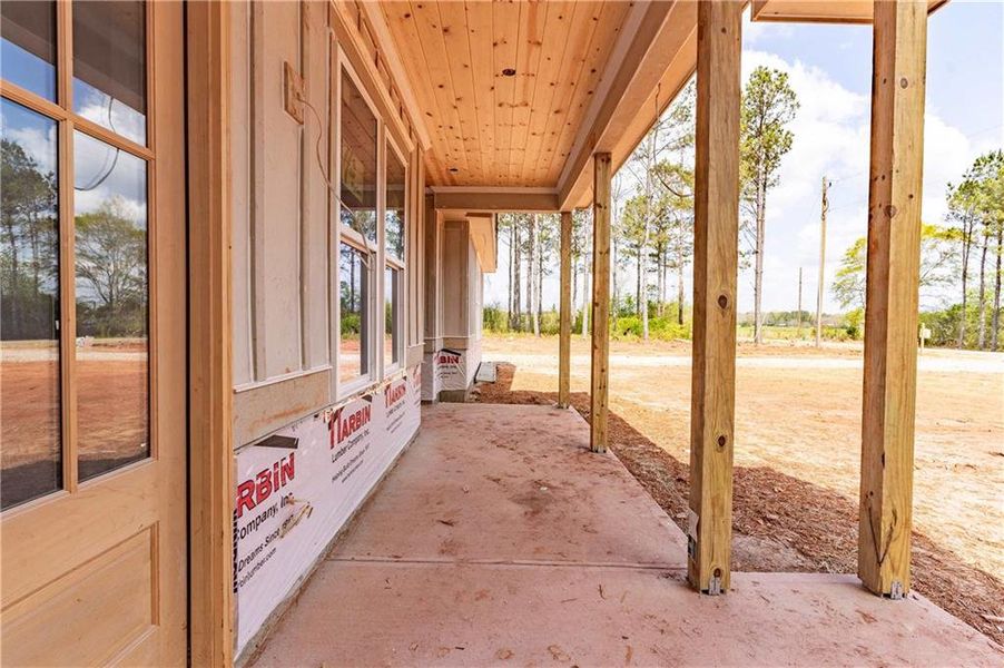 In-progress construction of a new home in , Monroe, GA (Image 31).