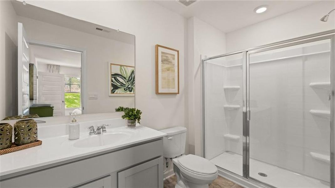 Furnished interior view inside a new home in Independence Villas and Townhomes, Loganville (Image 17). Furnished interior view inside a new home in Independence Villas and Townhomes, Loganville (Image 17).