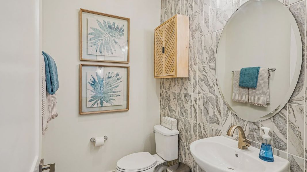 Oleander Floor Plan First Floor Half Bathroom by DRB Homes in Ardisia Park in New Smyrna Beach, FL