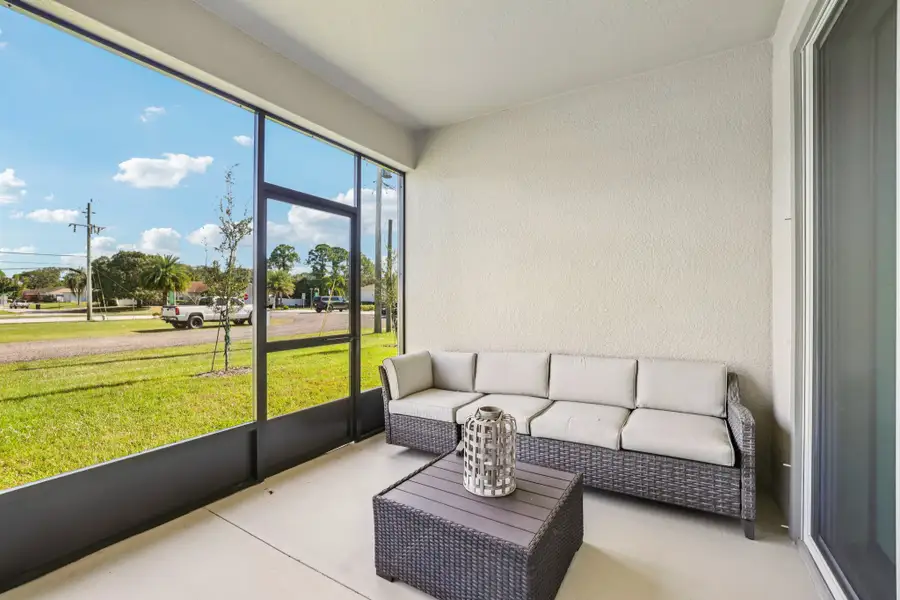 Exterior details and patio area of a home in Palm Bay, Palm Bay (Image 4).