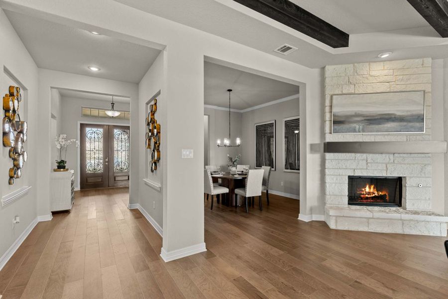 Representative furnished interior of a home built from the The Summerlin A by Davidson Homes LLC in Potranco Oaks, Castroville (Image 8).