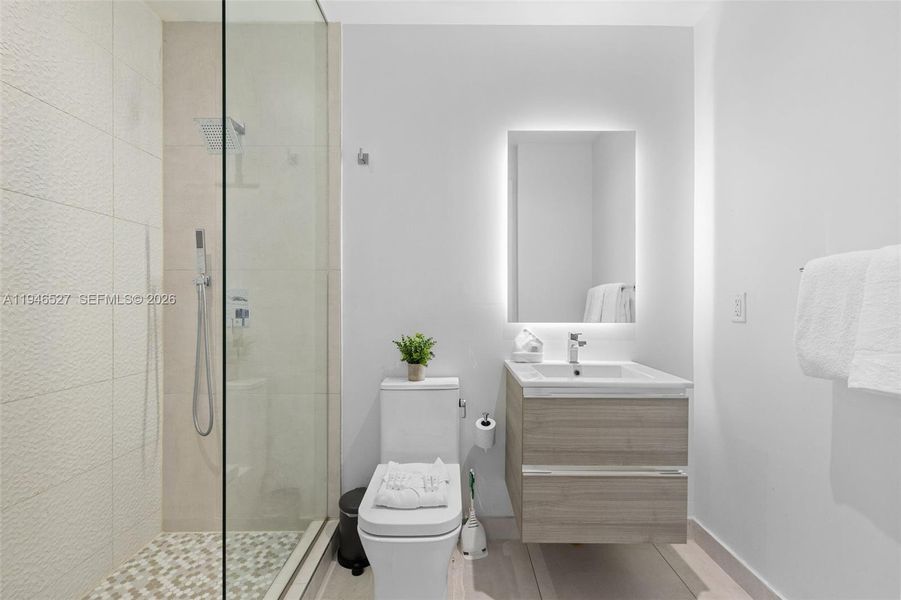 Furnished interior view inside a new home in , Miami (Image 18).