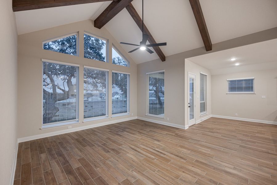 Representative unfurnished interior of a home built from the Mackenzie by Chesmar Homes in Sienna Lakes, San Antonio (Image 20).