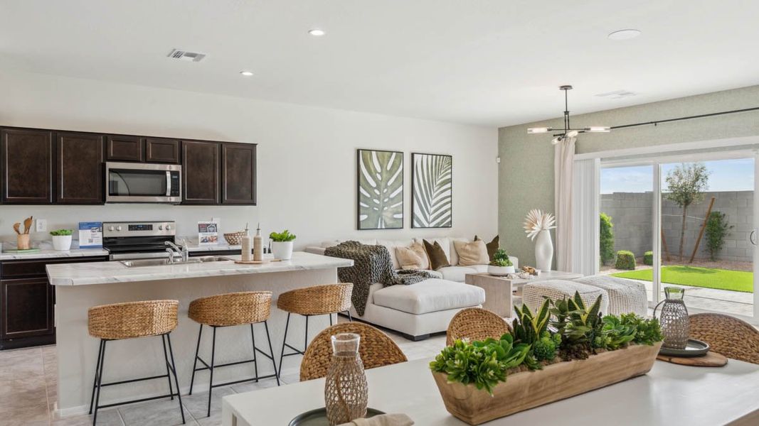 Furnished interior view inside a new home in Heartland Ranch, Coolidge (Image 10).