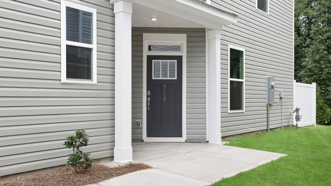 Exterior details and patio area of a home in Hidden Hills, Spartanburg (Image 3). Exterior details and patio area of a home in Hidden Hills, Spartanburg (Image 3).