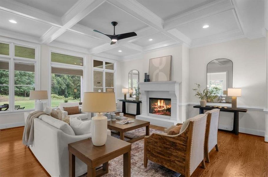 Furnished interior view inside a new home in , Canton (Image 14).