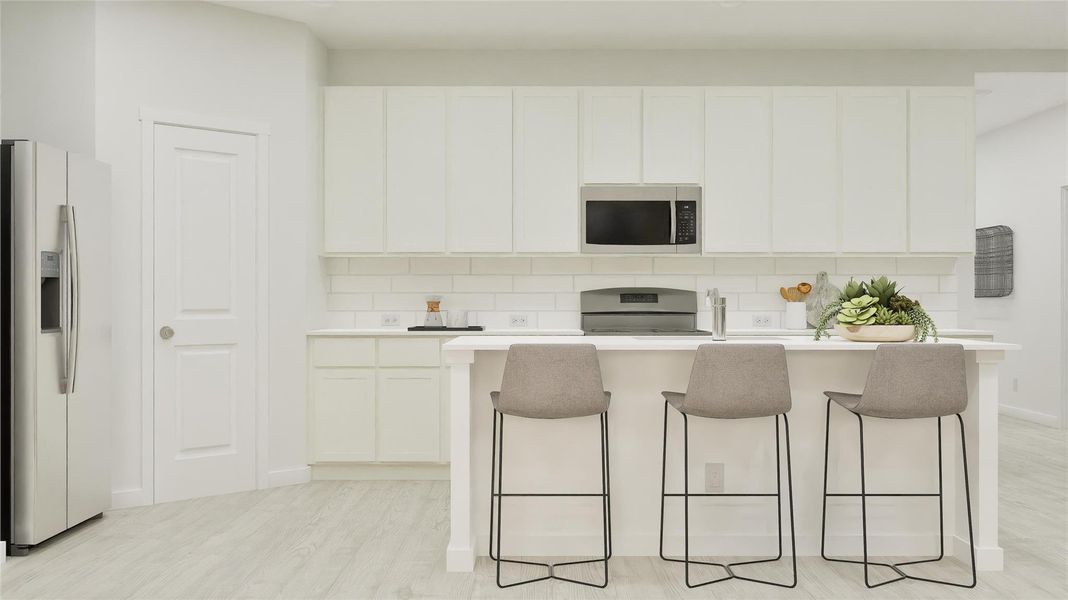 Furnished interior view inside a new home in River Bridge Ranch: Classic Collection, San Marcos (Image 9).