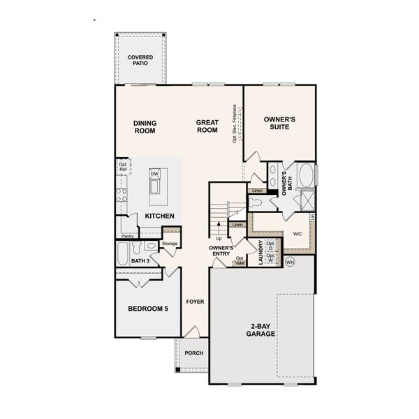 2D floor plan layout of this home in Averitt Landing, Lebanon, TN (Image 5).