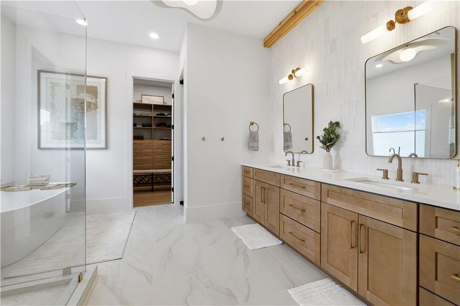 Furnished interior view inside a new home in Echo at Crabapple, Milton (Image 48).