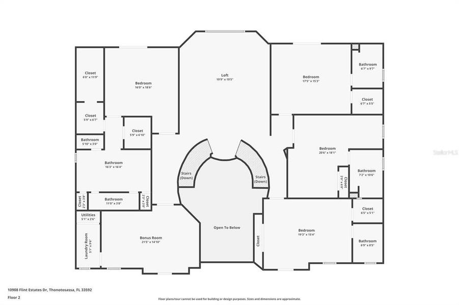 2D floor plan layout of this home in , Thonotosassa, FL (Image 6). 2D floor plan layout of this home in , Thonotosassa, FL (Image 6).