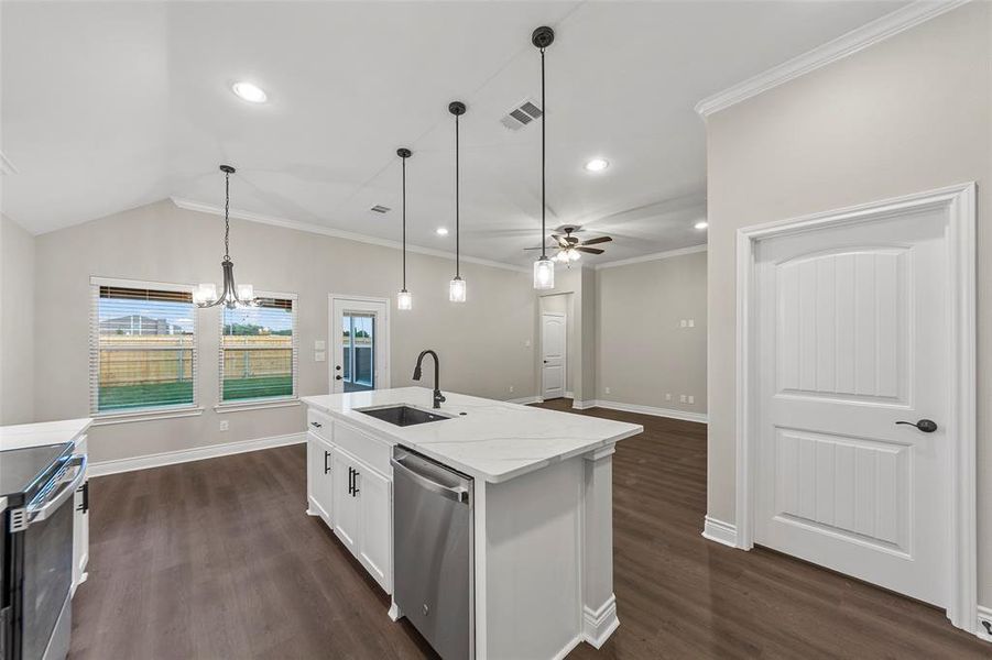 Furnished interior view inside a new home in , Greenville (Image 6). Furnished interior view inside a new home in , Greenville (Image 6).
