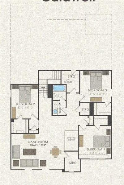 Pulte Homes, Caldwell floor plan