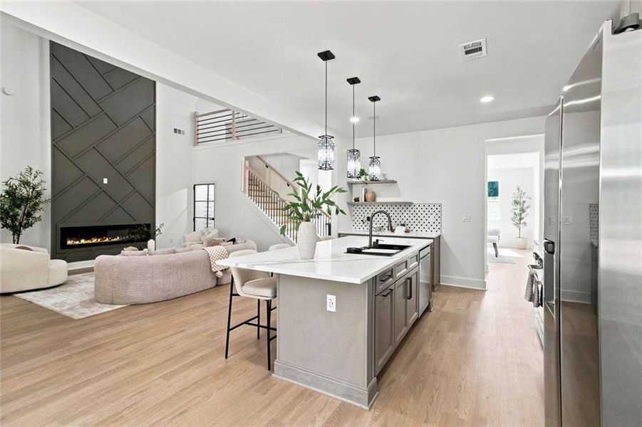 Furnished interior view inside a new home in , Griffin (Image 56).