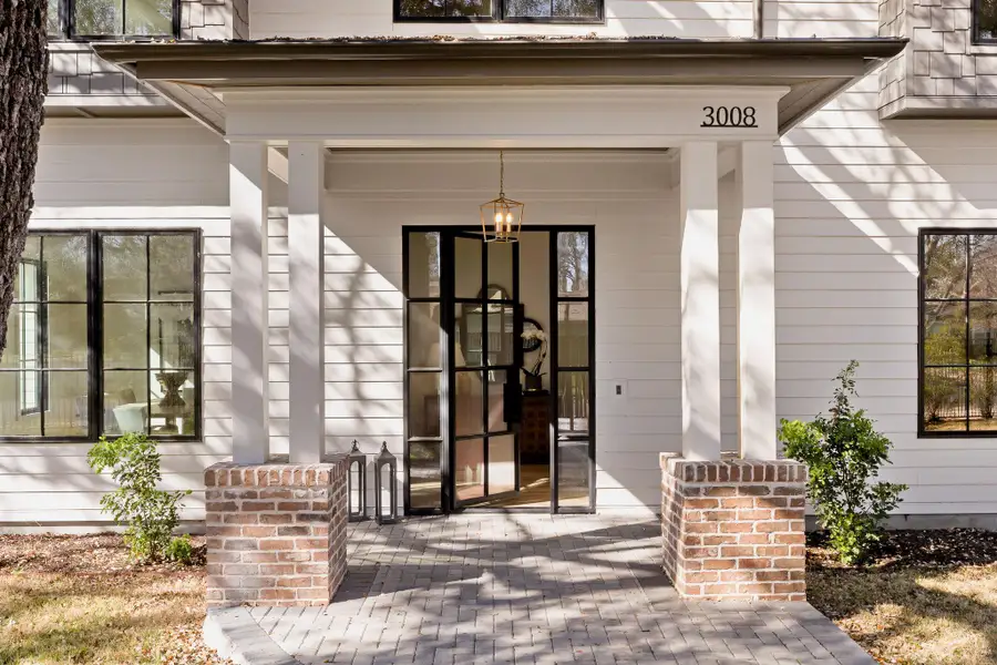 Exterior details and patio area of a home in , Austin (Image 2). Exterior details and patio area of a home in , Austin (Image 2).