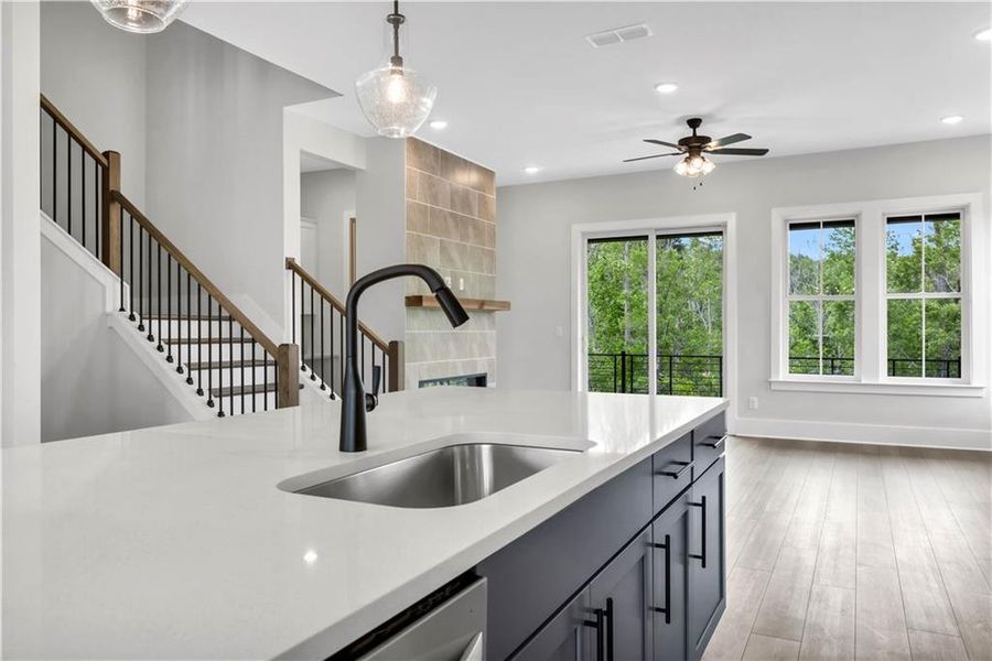 Furnished interior view inside a new home in Echo Park, Suwanee (Image 6).