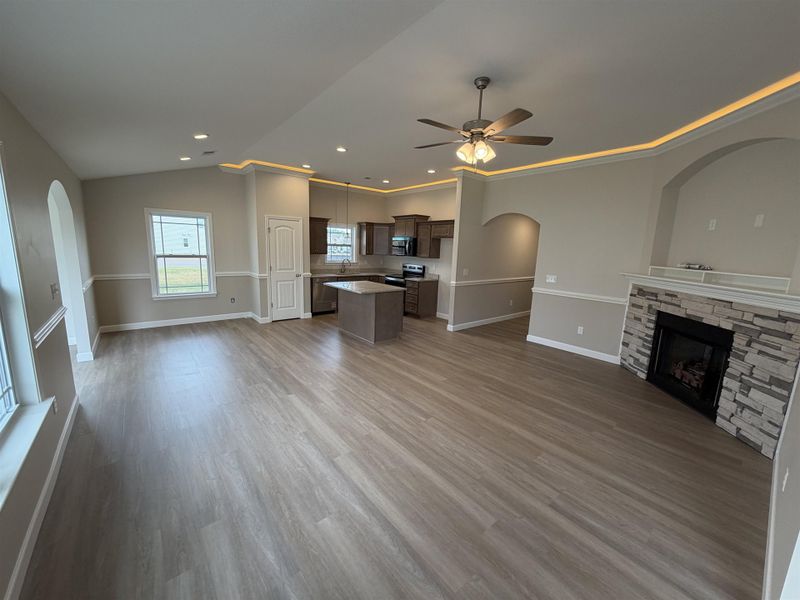 Spacious, unfurnished interior of a new home in Cleveland Meadows, Spartanburg (Image 6). Spacious, unfurnished interior of a new home in Cleveland Meadows, Spartanburg (Image 6).
