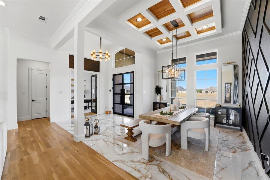 Furnished interior view inside a new home in , Rockwall (Image 32).