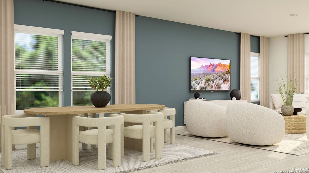 Furnished interior view inside a new home in , Corpus Christi (Image 7).