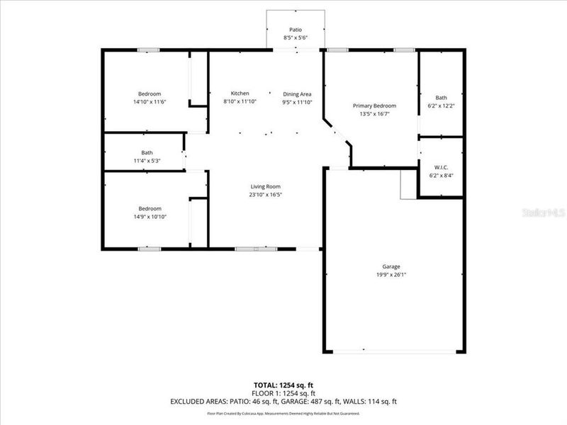 2D floor plan layout of this home in , Belleview, FL (Image 5). 2D floor plan layout of this home in , Belleview, FL (Image 5).