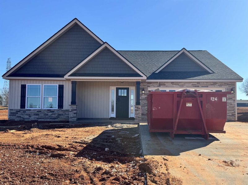 In-progress construction of a new home in Bent Tree, Gaffney, SC (Image 4).