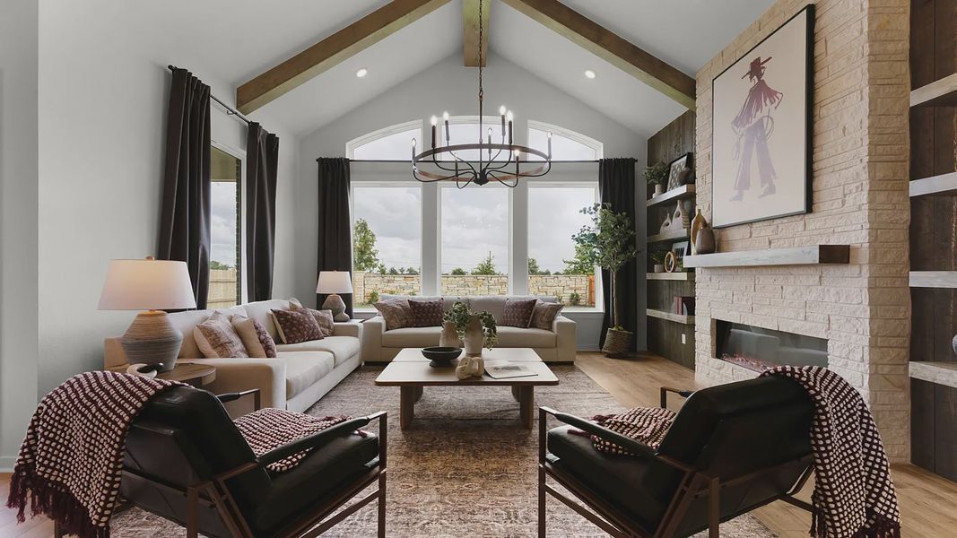 Representative furnished interior of a home built from the Madison by Chesmar Homes in Nolina, Georgetown (Image 14).