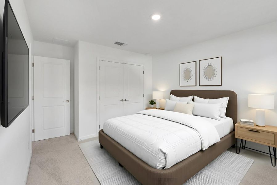 Furnished interior view inside a new home in Monarch on Main, Round Rock (Image 11).