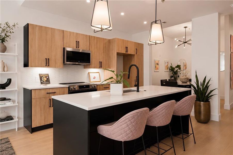 Furnished interior view inside a new home in , Atlanta (Image 13).
