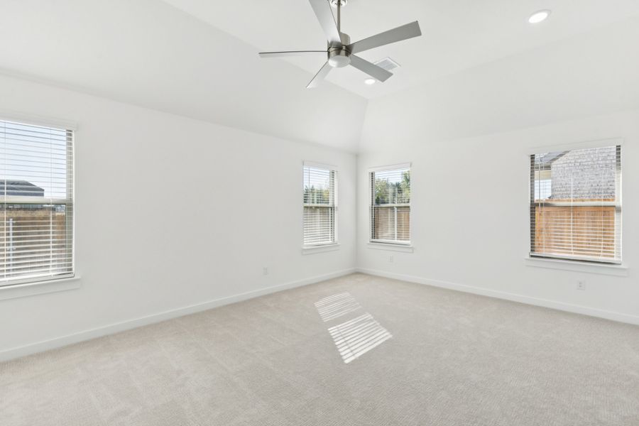 Primary Suite in the Gilmour II home plan by Trophy Signature Homes – REPRESENTATIVE PHOTO