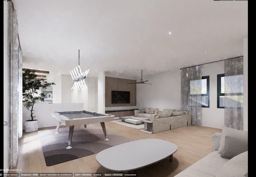 Furnished interior view inside a new home in , Houston (Image 12).