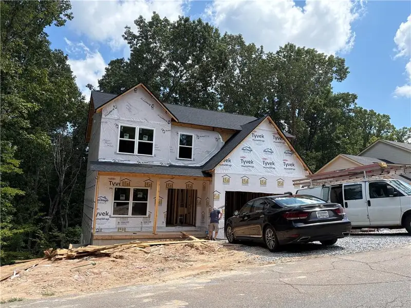 In-progress construction of a new home in , Flowery Branch, GA (Image 1). In-progress construction of a new home in , Flowery Branch, GA (Image 1).