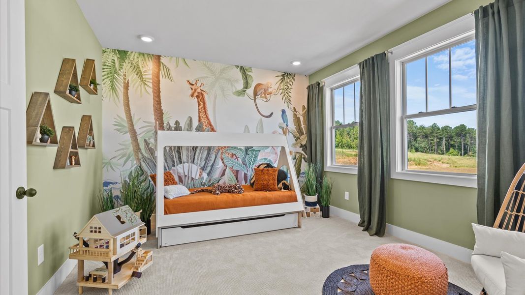 Representative furnished interior of a home built from the Stonehaven by DRB Homes in Pinebrook, Woodruff (Image 23).