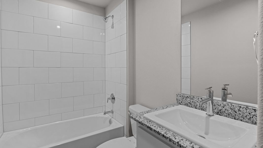 Representative furnished interior of a home built from the TEXAS CALI by D.R. Horton in Homestead at Parks Bell Ranch, Odessa (Image 19).