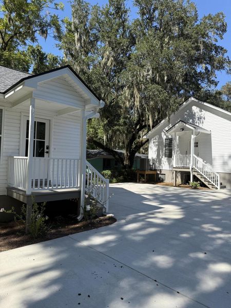 Front exterior of a new home in , Johns Island, SC, highlighting curb appeal (Image 1).