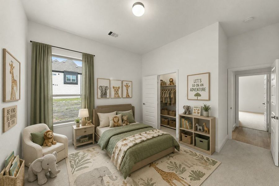Furnished interior view inside a new home in Park Trails, Forney (Image 7).
