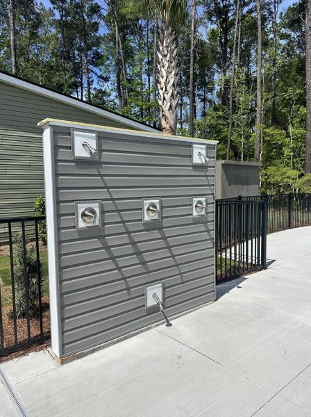 Exterior details and patio area of a home in , Wando (Image 23). Exterior details and patio area of a home in , Wando (Image 23).
